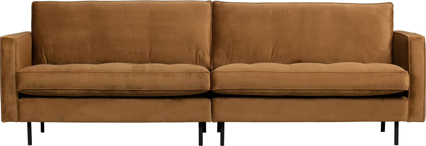 Personers Sofa Woood Rodeo Classic Jarra Velour Honninggul 275