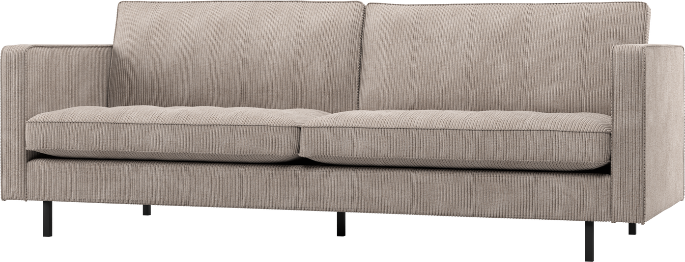 Personers Sofa Woood Rodeo Classic Mørk Sand Ribstof Fast Siddekomfort B230 D88 H83