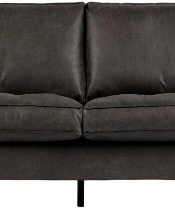 Personers Sofa Woood Rodeo Classic Sort Ecolæder Quiltede Siddepuder 230