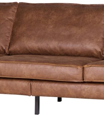 Personers Sofa Woood Rodeo Cognac Ecoleather Kunstlæder B277 D86 H85 Metalben