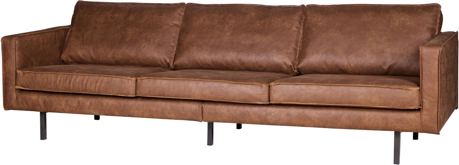 Personers Sofa Woood Rodeo Cognac Ecoleather Kunstlæder B277 D86 H85 Metalben