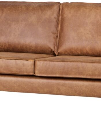 Personers Sofa Woood Rodeo Cognac Ecoleather Kunstlæder Med Metalstel Fast Siddekomfort 190x86