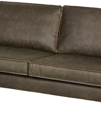 Personers Sofa Woood Rodeo Ecoleather Kunstlæder Armygrøn Metalstel Fast Siddekomfort B190