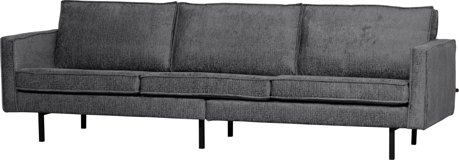 Personers Sofa Woood Rodeo Grå Struktureret Velour Moderne Højt Stel 277