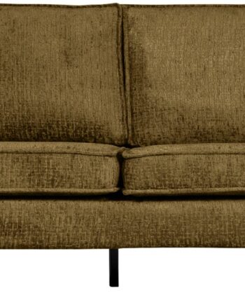 Personers Sofa Woood Rodeo Gylden Struktureret Velour Højt Benstel 190