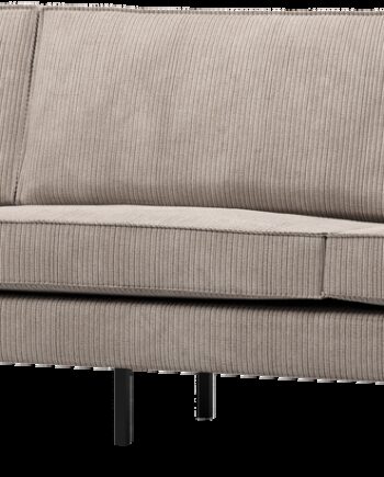 Personers Sofa Woood Rodeo Mørk Sand Remy Ribstof Brede Ribstriber Højstel 100 Polyester