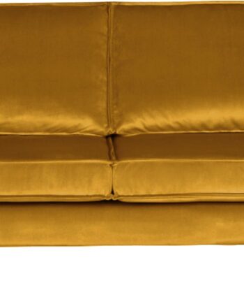 Personers Sofa Woood Rodeo Oker Velour B190 Fast Siddekomfort Metalstel Martindale 100 000