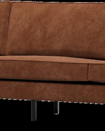 Personers Sofa Woood Rodeo Rustbrun Ribstof Jacquardvævet B277 Fast Komfort