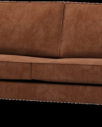 Personers Sofa Woood Rodeo Rustbrun Ribstof Jacquardvævet Polyester Fast Siddekomfort 190