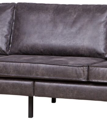 Personers Sofa Woood Rodeo Sort Ecoleather Læderlook Høje Ben Rummelig 277