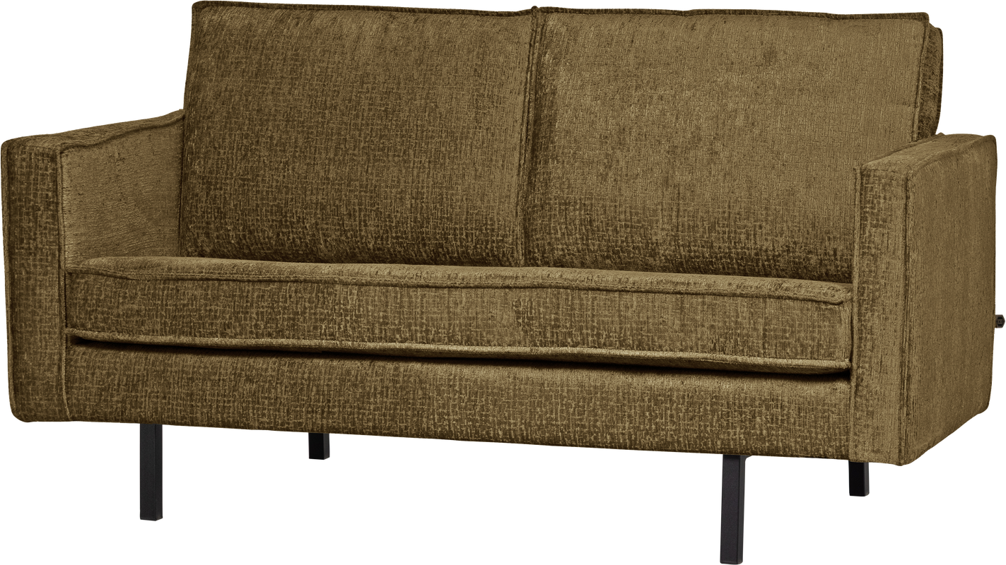 Personers Sofa Woood Rodeo Strukturvelour Guld Brass Kompakt Loungesofa 150x86 Moderne Med Høje Ben