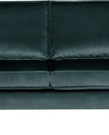 Personers Sofa Woood Rodeo Velour Fløjl Teal 190 Slankt Metalstel Fast Komfort