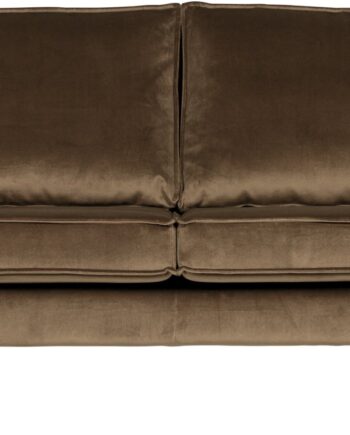 Personers Sofa Woood Rodeo Velour Taupe 190 Højben Fast Siddekomfort Skum Zigzag Fjedre