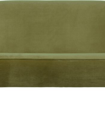 Personers Sofa Woood Sara Grøn Fløjl Kompakt Design H73x110x72