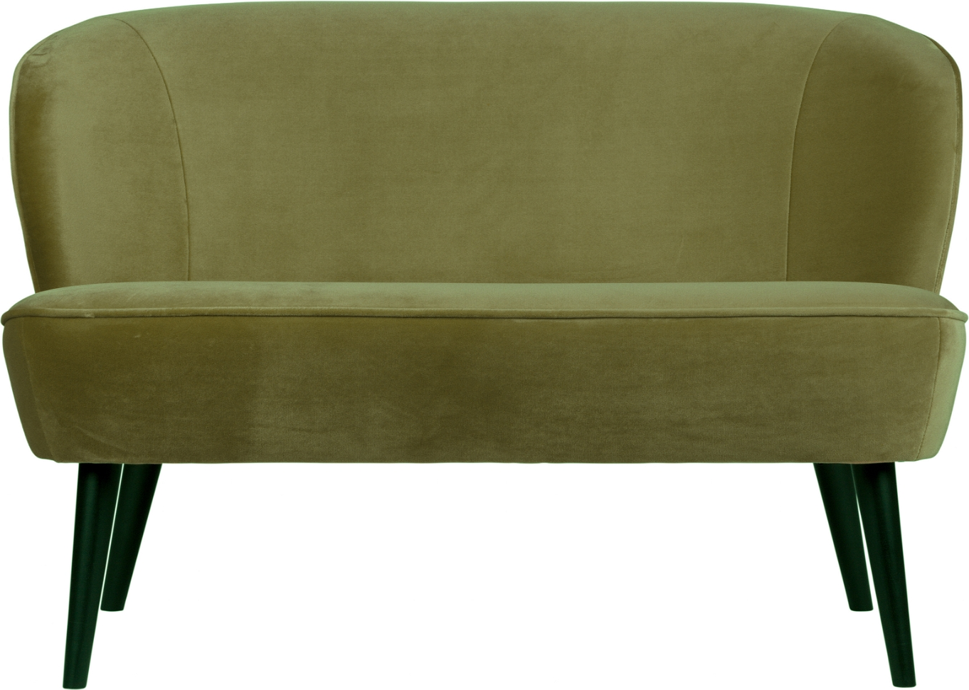 Personers Sofa Woood Sara Grøn Fløjl Kompakt Design H73x110x72