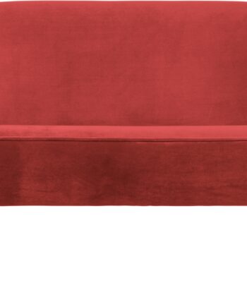 Personers Sofa Woood Sara Rød Polyesterfløjl Velour Fsc Certificeret Træramme 100 000 Martindale
