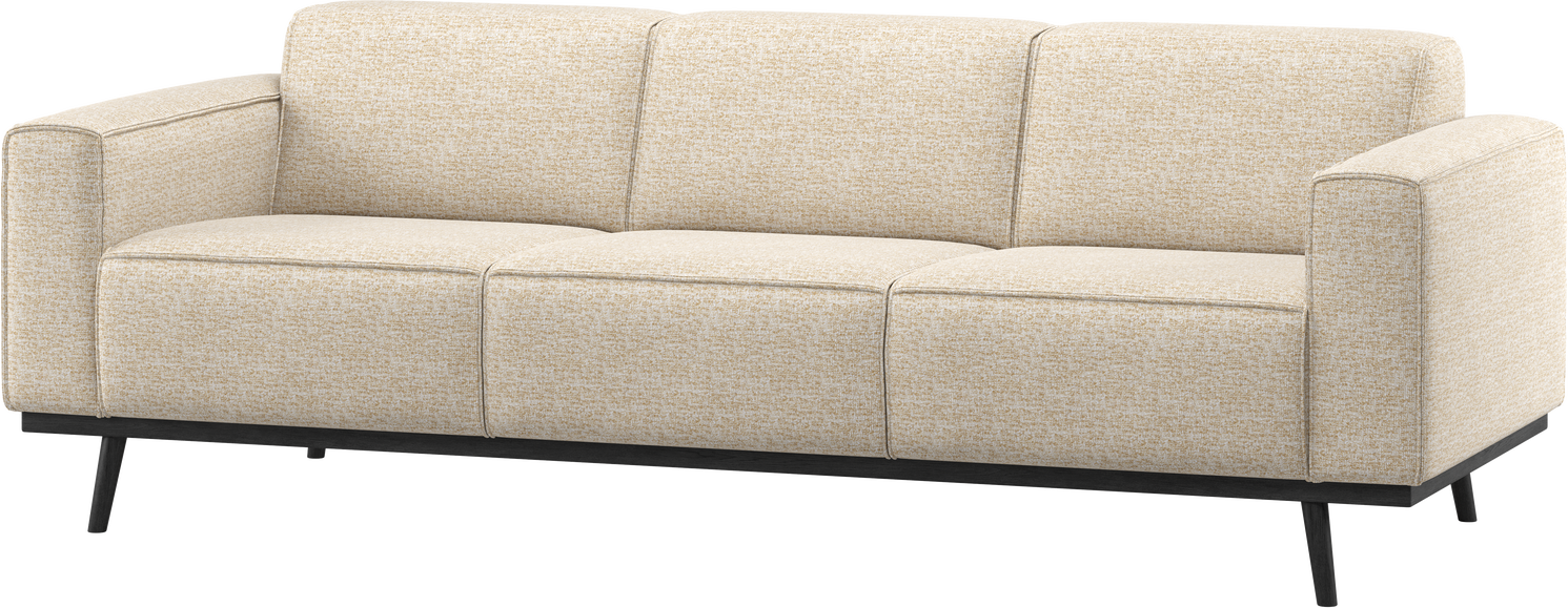 Personers Sofa Woood Statement Beige Melange Stof 100 Polyester 230x93x77