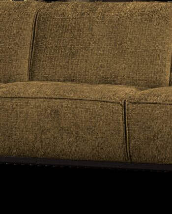 Personers Sofa Woood Statement Grov Fløjl Guld Brass 230
