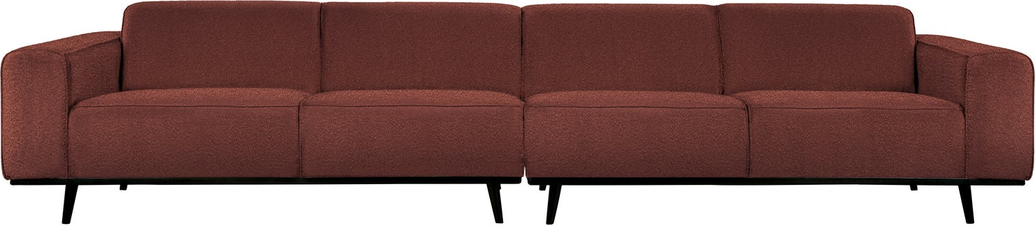 Personers Sofa Woood Statement Kastanjebrun Boucl 100 Polyester B372 D93 H77 Bonell Fjedre Martindale 100000