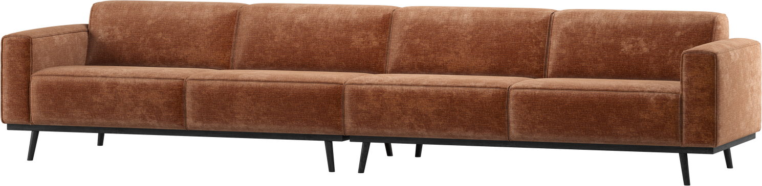 Personers Sofa Woood Statement Terrafarvet Chenillevelour Bonell Fjedre Ben Birketræ B372xd93xh77