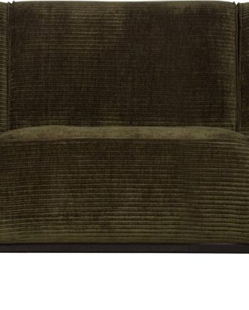 Personers Sofa Woood Statement Varm Grøn Fladribbet Jacquardstof Polyester 230 Høj Komfort