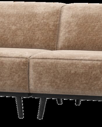 Personers Sofa Woood Statement Velour Chenille Taupe B280 Bonell Zigzagfjedre