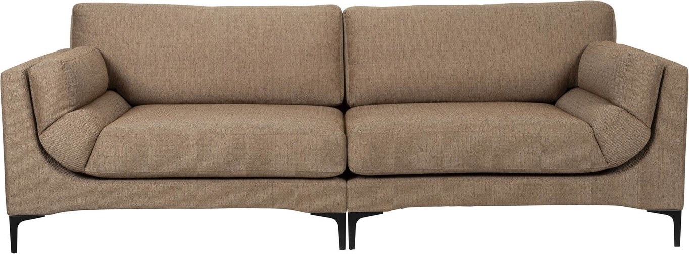 Personers Sofa Zuiver Balcony Brungrå Stof Slidstærk Polyakryl Polyester Med Skum B256d99h85