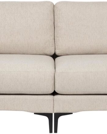 Personers Sofa Zuiver Balcony Lysgrå Stof Med Skum Stål Træ Ramme B256 D99 H85