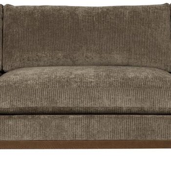 Personers Sofa Zuiver Blossom Mudderbrun Stof Akryl Polyester Skum H80xb335xd101 Egetræ