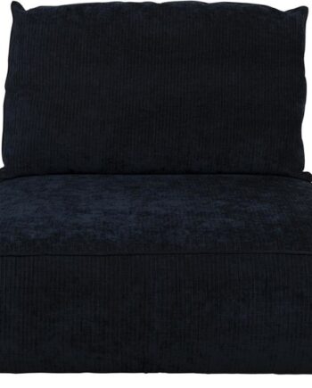 Personers Sofa Zuiver Element Hunter Modulopbygget Kulsort Ribbet Stof Med Skum