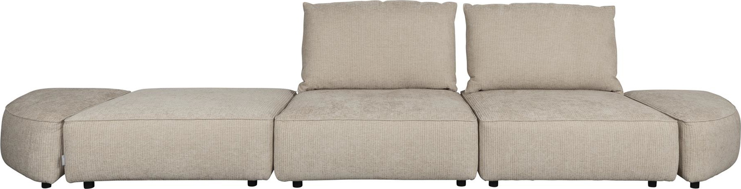 Personers Sofa Zuiver Hunter Stof Stenlysgrå 417 Bred