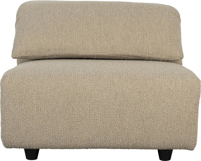 Personers Sofa Zuiver Wings Stenlysgrå Slidstærkt Stof Justerbart Ryglæn