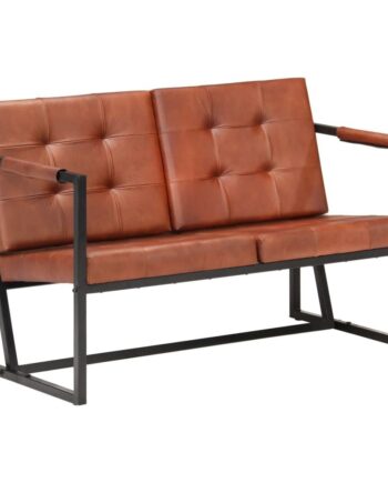 Personers Sofa ægte Gedeskind Brun Industrielt Stel