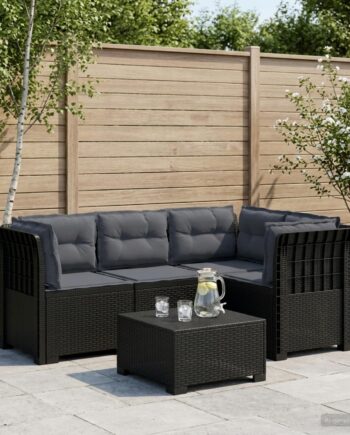 Persons Have Sofa Med Puder Rattan Look Antracit