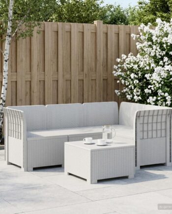Persons Have Sofa Rattan Look Hvid