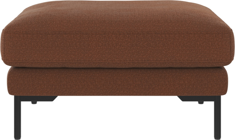 Puf Til Sofa Rowico Corwin Rita Rød Polyester Med Sort Metalben 84x64x45