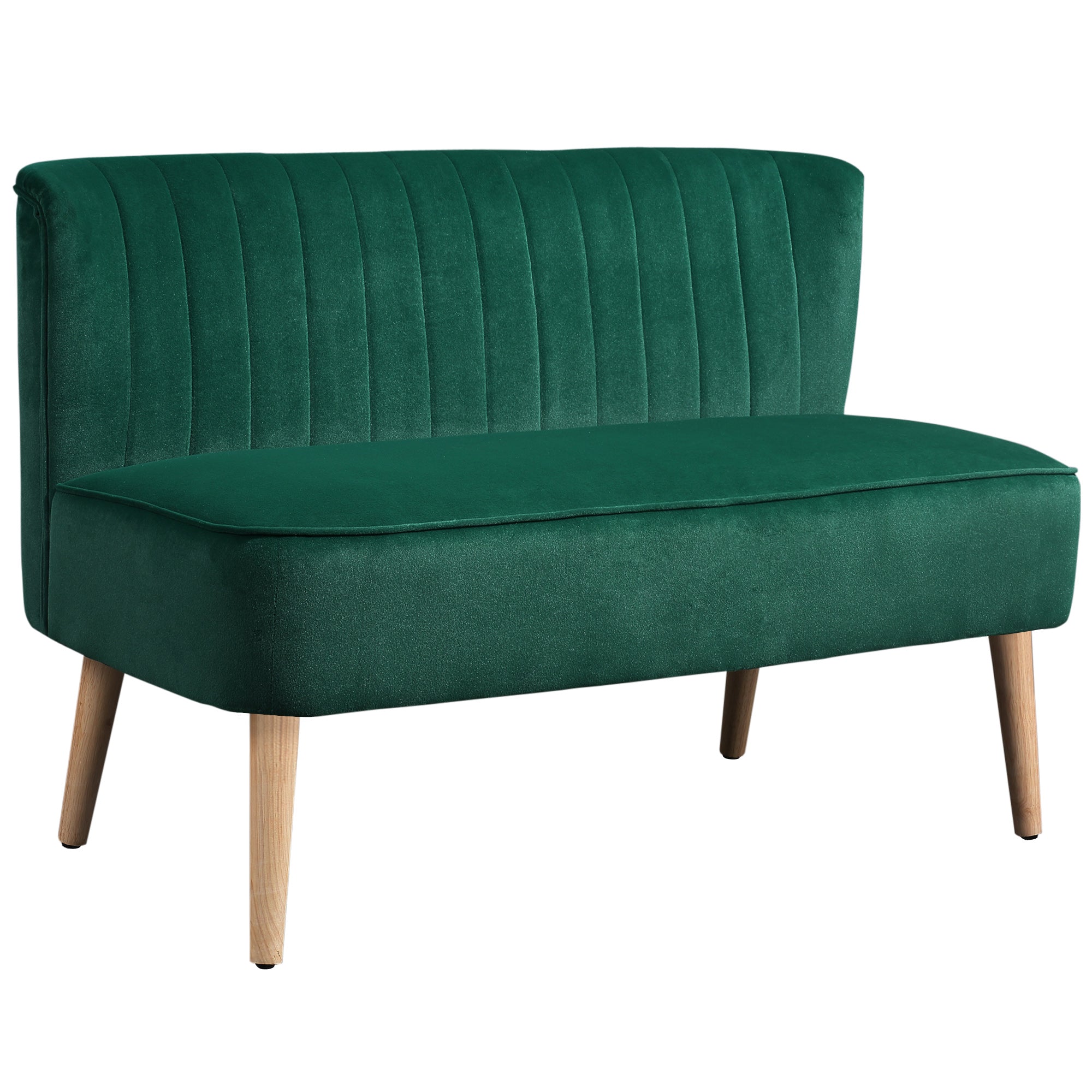 Retro Design Personers Sofa Træben 117 Mørkegrøn