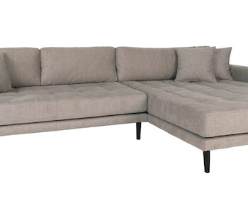 Riviera Lounge Sofa Stengrå Højrevendt Længde 290