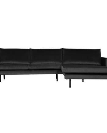 Rodeo Chaiselong Højrevendt Velour Anthracite