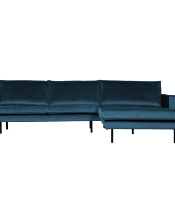 Rodeo Chaiselong Højrevendt Velour Blue