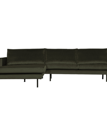 Rodeo Chaiselong Venstrevendt Velour Dark Green
