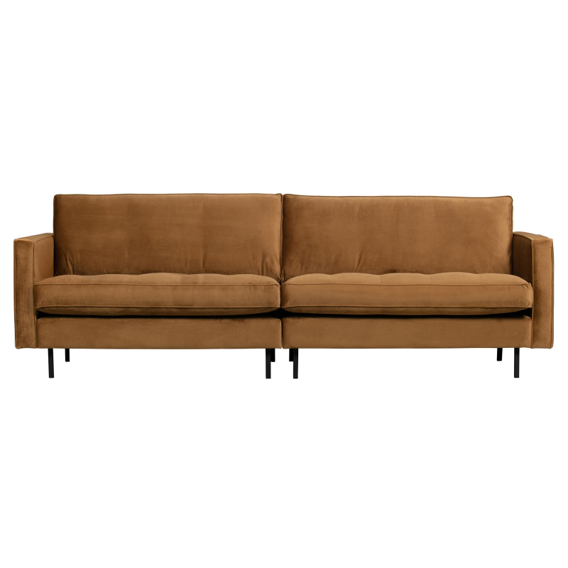 Rodeo Classic Pers Sofa Velour Honey Yellow