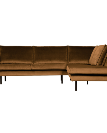 Rodeo Hjørnesofa Højrevendt Velour Honey Yellow