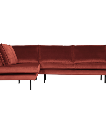 Rodeo Hjørnesofa Venstrevendt Velour Chestnut