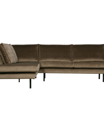Rodeo Hjørnesofa Venstrevendt Velour Taupe