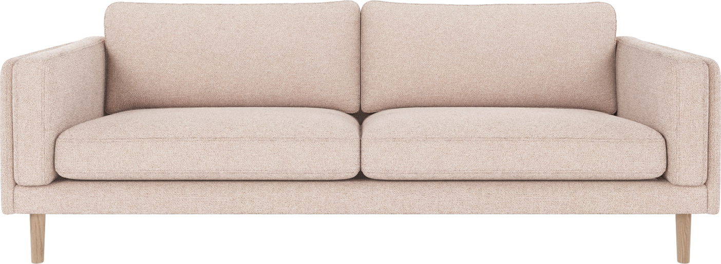 Rowico Braden Personers Sofa Lysebeige Max Stof Med Hvidvaskede Egetræben