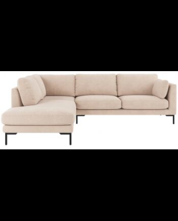 Rowico Corwin Venstrevendt Chaiselong Sofa Polyester 266 226 Sort Lys Beige