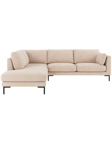 Rowico Corwin Venstrevendt Chaiselong Sofa Polyester 266 226 Sort Lys Beige