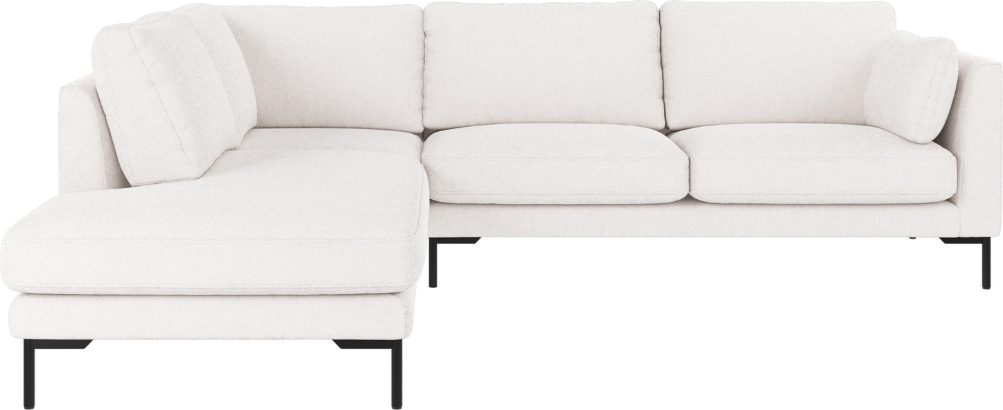 Rowico Corwin Venstrevendt Hjørnesofa Chaise Longue Bobby Hvid Sort H83b266d226