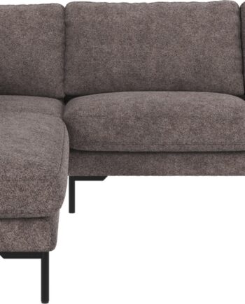 Rowico Corwin Venstrevendt Hjørnesofa Mørkegrå Anna Stof 266x226